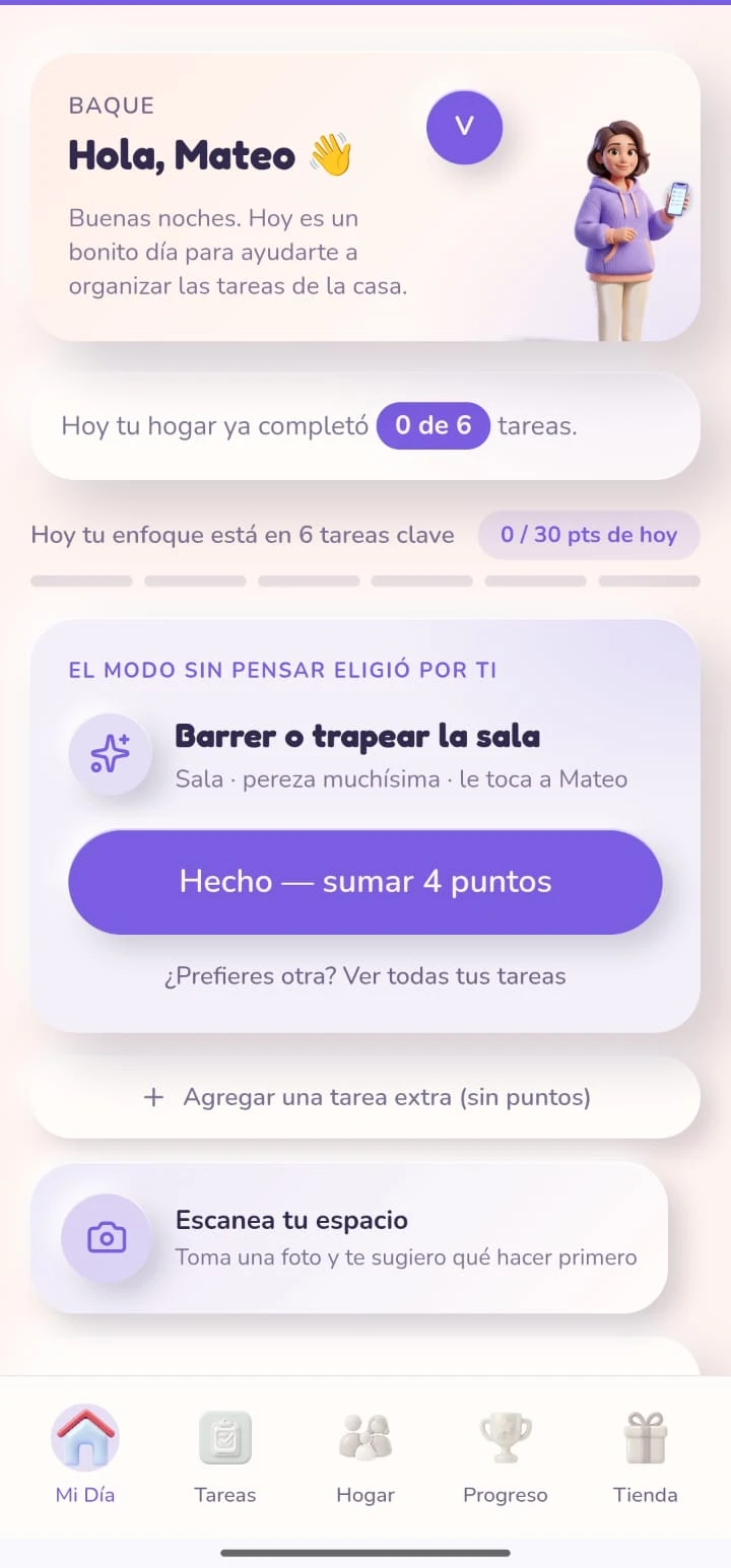 Tu tarea de hoy en el Modo Sin Pensar